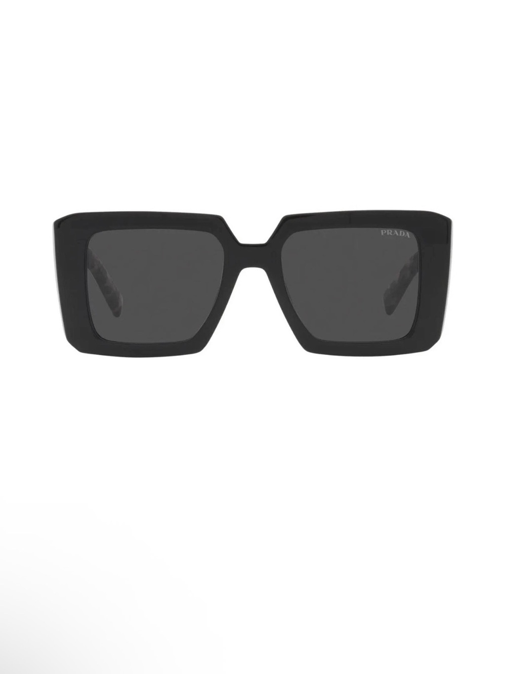 NEW Prada Black PR23YS SPR 23Y 1AB-5S0 Grey Lens Womens Square 51 Authentic $560 - Picture 3 of 6